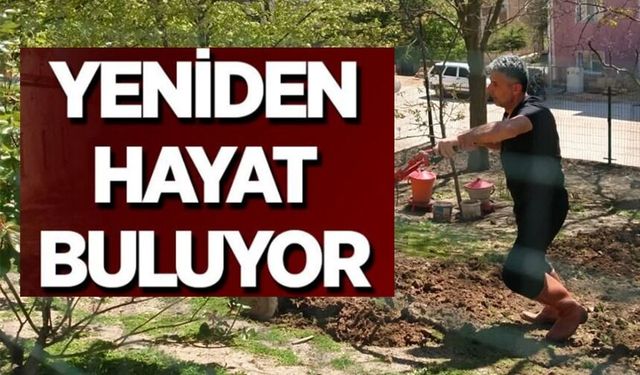 HUZUREVİ'NDE YEŞİL ALANLAR YENİDEN HAYAT BULUYOR