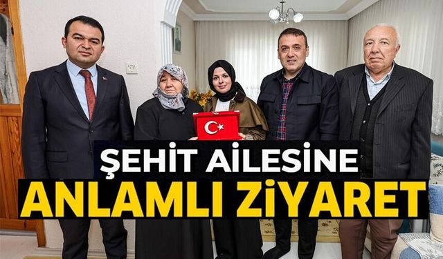 VALİ SÖZER'DEN ŞEHİT AİLESİNE DESTEK
