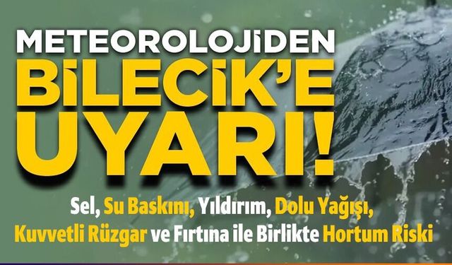 KUVVETLİ SAĞANAK VE FIRTINA UYARISI
