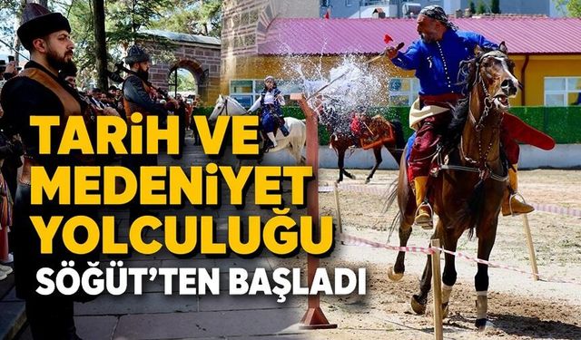 81 İLDEN GELEN ÖĞRENCİLER SÖĞÜT'TE TARİHİ ALANLARI GEZDİ