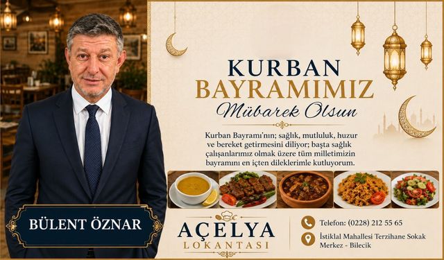 AÇELYA LOKANTASINDAN KURBAN BAYRAMI MESAJI