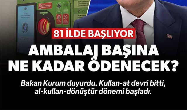 AMBALAJ BAŞINA NE KADAR ÖDENECEK