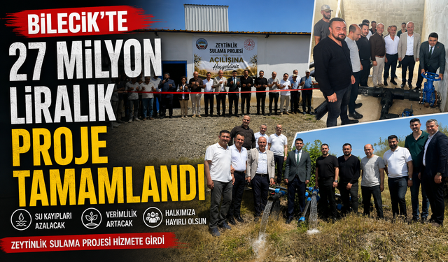 27 MİLYON LİRALIK "SULAMA PROJESİ" TAMAMLANDI