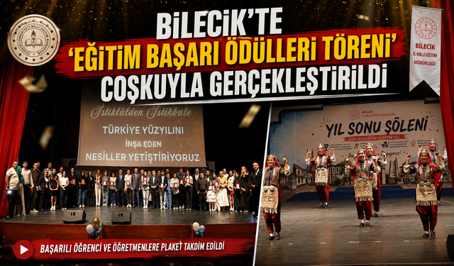 ‘EĞİTİM BAŞARI ÖDÜLLERİ TÖRENİ' COŞKUYLA GERÇEKLEŞTİRİLDİ