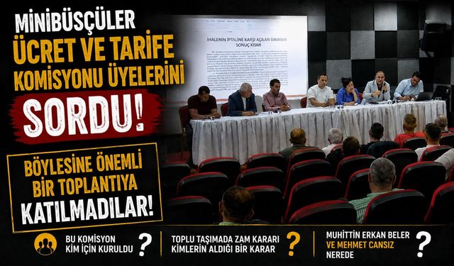 BELEDİYE YETKİLİLERİ VE HALK OTOBÜSÜ SAHİPLERİ BİR ARAYA GELDİ