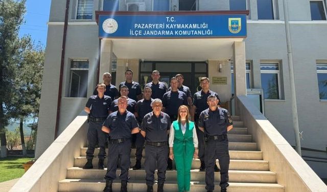 BAŞKAN TEKİN'DEN JANDARMAYA ANLAMLI ZİYARET