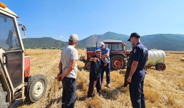 BİÇERDÖVER OPERATÖRLERİNE YANGIN EĞİTİMİ