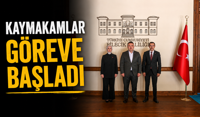İNHİSAR VE YENİPAZAR KAYMAKAMLARI GÖREVE BAŞLADI