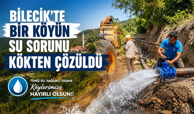 BİR KÖYÜN SU SORUNU ÇÖZÜLDÜ
