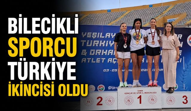 BİLECİKLİ SPORCU TÜRKİYE İKİNCİSİ OLDU