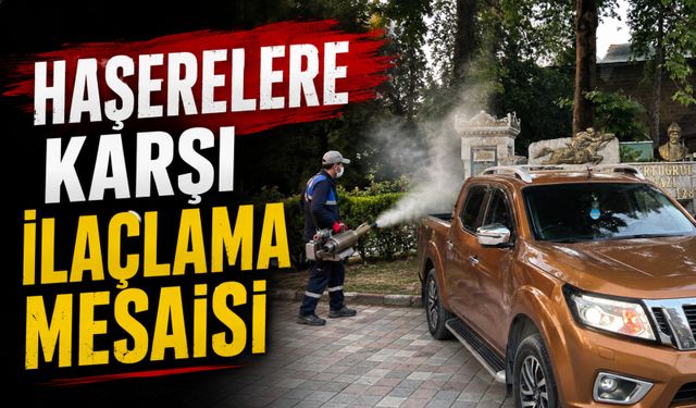 HAŞERELERE KARŞI İLAÇLAMA MESAİSİ