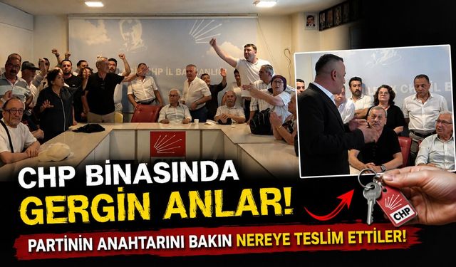 BİLECİK'TE CHP BİNASINDA GERGİN ANLAR