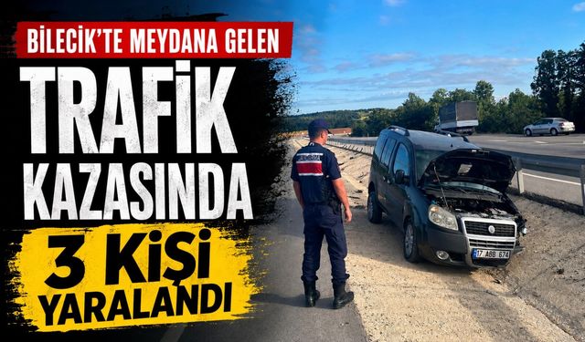 MEYDANA GELEN TRAFİK KAZASINDA 3 KİŞİ YARALANDI