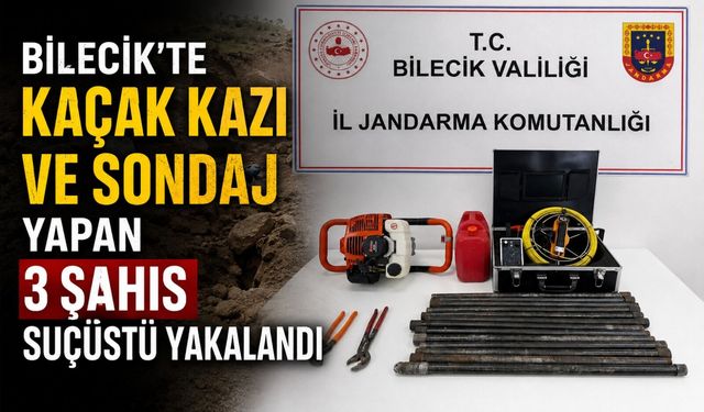 KAÇAK SONDAJ YAPAN 3 ŞAHIS SUÇÜSTÜ YAKALANDI