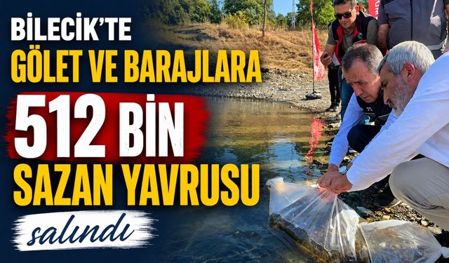 GÖLET VE BARAJLARA 512 BİN SAZAN YAVRUSU SALINDI