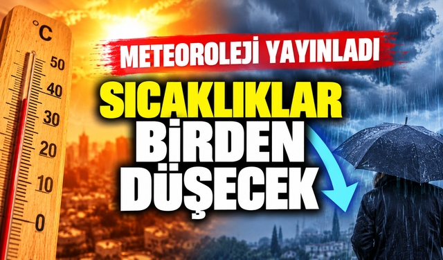 METEOROLEJİ YAYINLADI SICAKLIKLAR BİRDEN DÜŞECEK