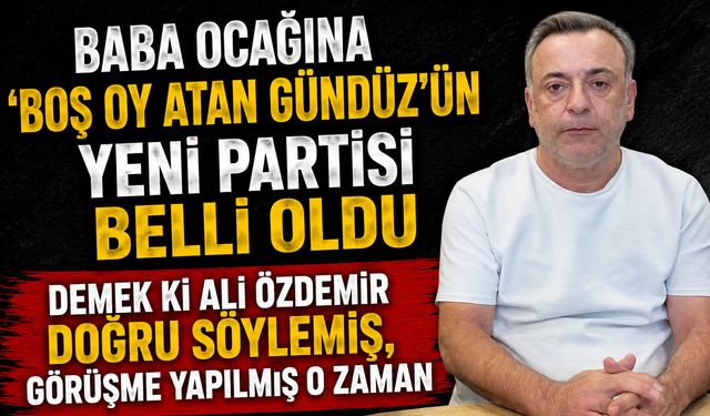 BAŞKANLIK SEÇİMİNDE CHP'NİN ADAYINA 'BOŞ' OY ATAN GÜNDÜZ, AK PARTİ'YE GEÇTİ