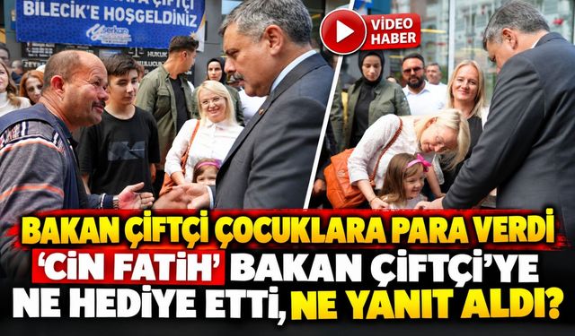 BAKAN ÇİFTÇİ'YE TESPİH HEDİYE ETTİ