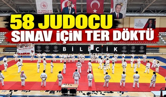 58 JUDOCU SINAV İÇİN TER DÖKTÜ
