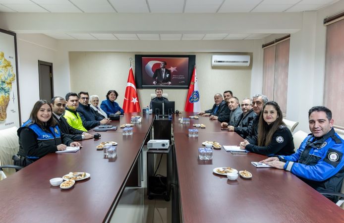 EMNİYET MÜDÜRÜ ÇAĞLAR BAŞKANLIĞINDA HUZUR TOPLANTISI YAPILDI