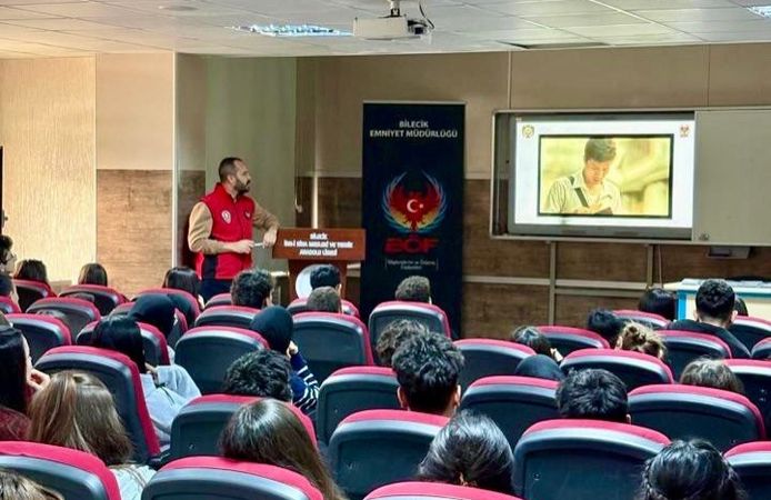 "GENÇLİK VE GÜVENLİ GELECEK PROJESİ" KAPSAMINDA ÖĞRENCİLERE BİLGİLENDİRME