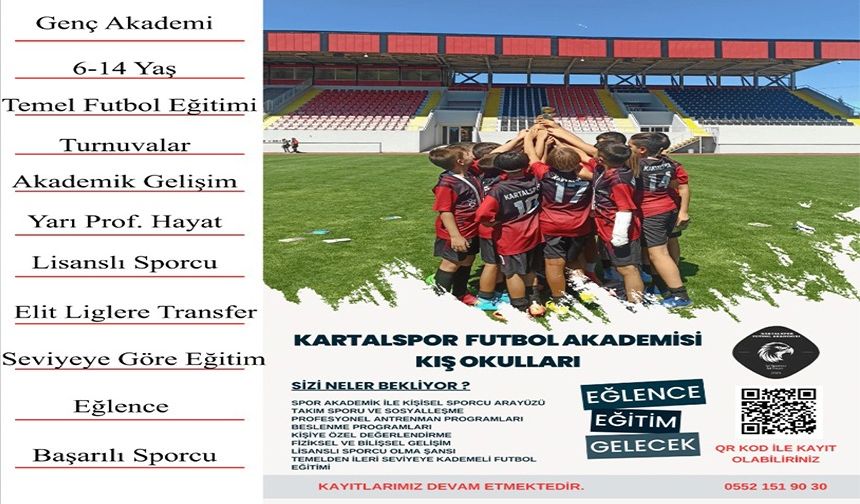 KARTALSPOR FUTBOL AKADEMİSİ KIŞ OKULLARI BAŞLADI