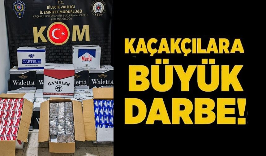 KAÇAKÇILARA BÜYÜK DARBE