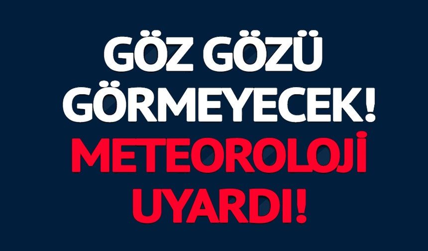 METEOROLOJİ'DEN SİS, PUS VE DON UYARISI!