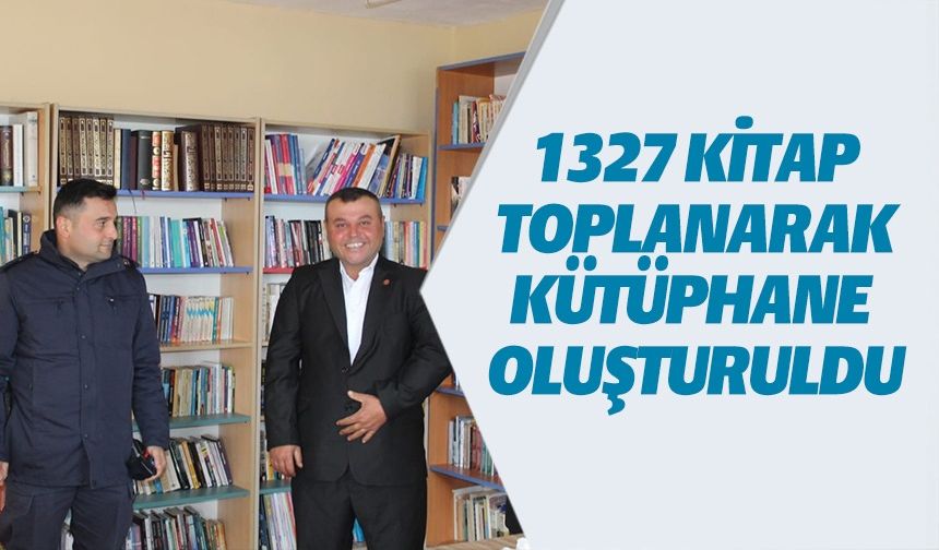 BU KÖYDE 3 AYDA BİN 327 KİTAP TOPLANDI