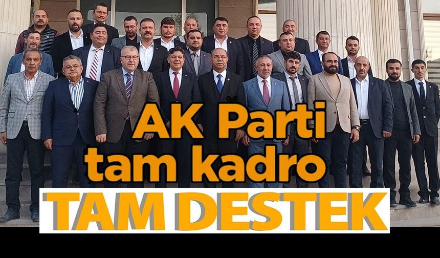 AK PARTİ HEYETİNDEN BAŞKAN DURGUT'A ZİYARET