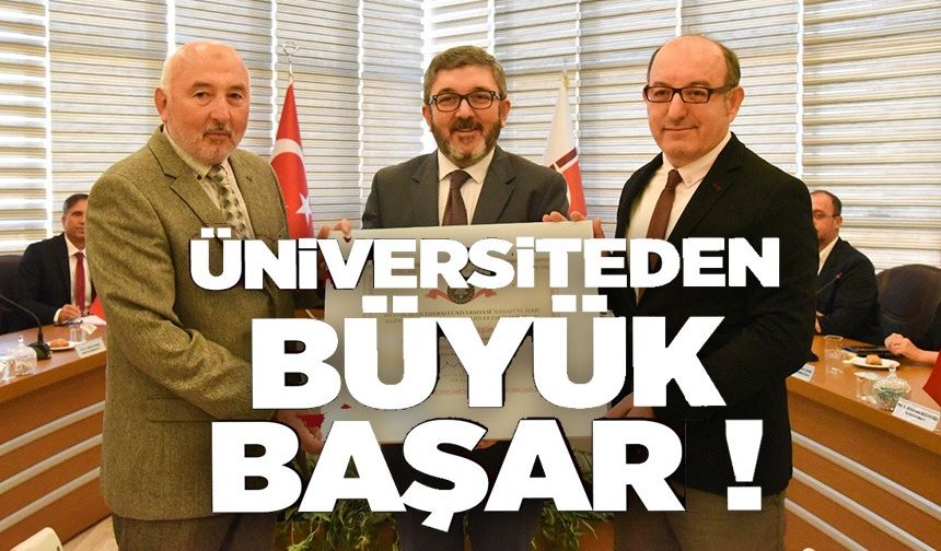 BŞEÜ, 'TURUNCU BAYRAK' KATEGORİSİNDE ÖDÜL ALMAYA HAK KAZANDI