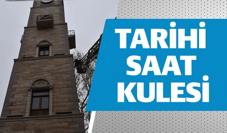 SÖĞÜT'TE TARİHİ ‘HAMİDİYE SAAT KULESİ' AYDINLATILIYOR