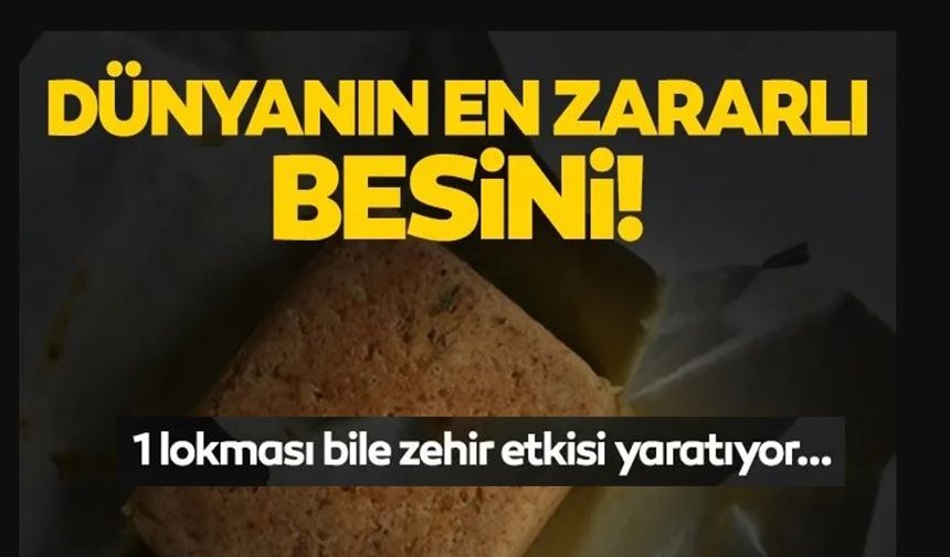 DÜNYANIN EN ZARARLI BESİNİ! 1 LOKMASI BİLE ZEHİR ETKİSİ YARATIYOR