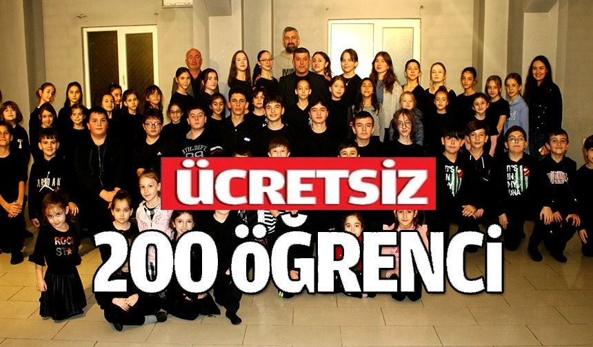 200 ÖĞRENCİ ÜCRETSİZ ŞEKİLDE BİRÇOK ALANDAKİ DERSLERİ GÖRÜYOR