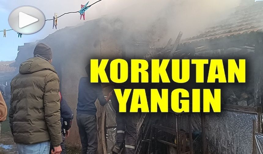 BİLECİK'TE ÇÖMLEK ATÖLYESİNDE YANGIN