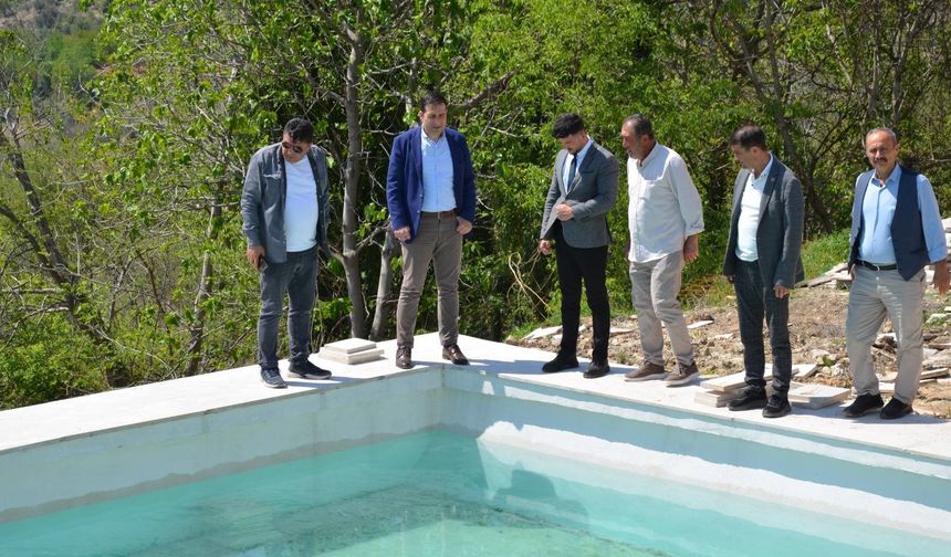 KAYABALI KÖYÜ'NDE SULAMA HAVUZU HİZMETE GİRDİ