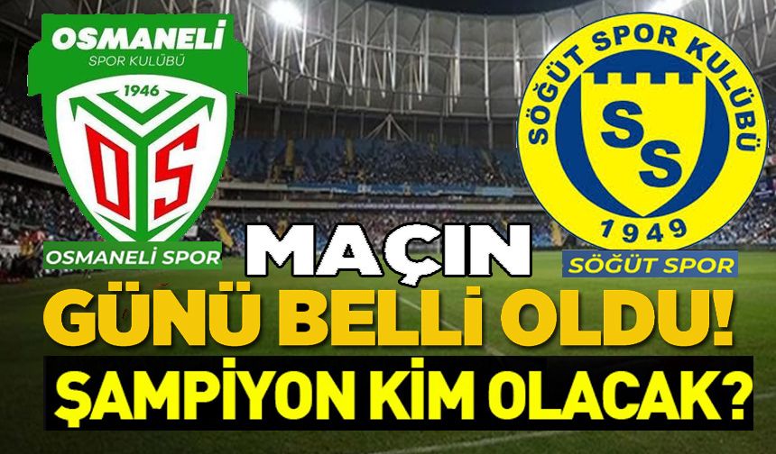 Bilecik 1. Amatör Lig'in şampiyonunun belli olacağı play-off final maçının tarih saat ve stadı belli oldu.
