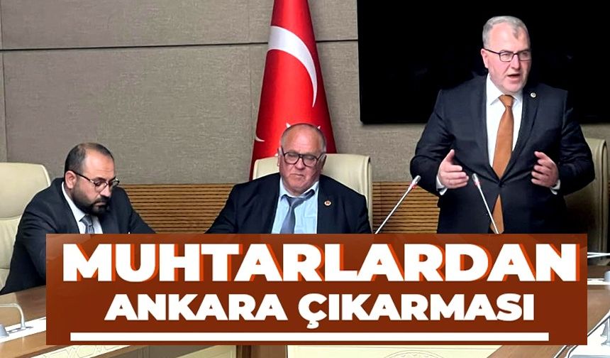 MUHTARLARDAN ANKARA ÇIKARTMASI