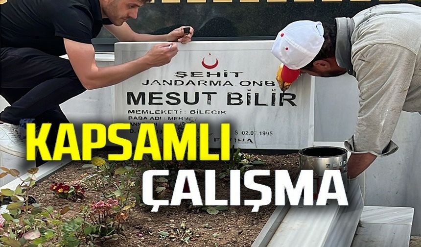 BİLECİK ŞEHİTLİĞİNDE KAPSAMLI ÇALIŞMA