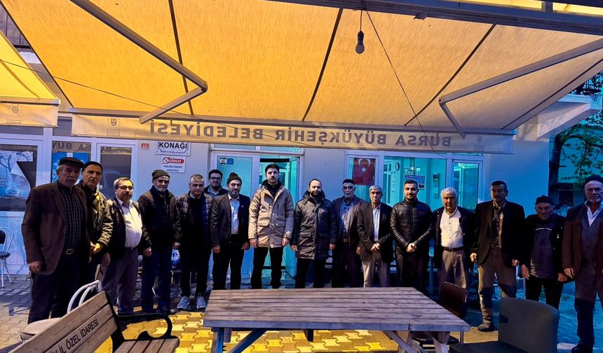 SABAH NAMAZINDA KÖYLÜLERLE BİR ARAYA GELDİ