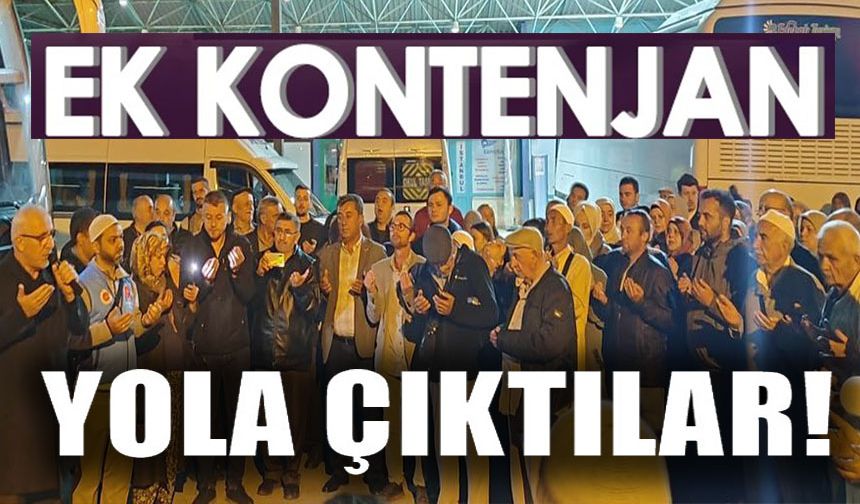 EK KONTENJAN HAKKI ELDE EDEN HACI ADAYLARI KUTSAL TOPRAKLARA UĞURLANDI