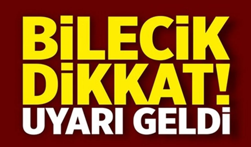 METEOROLOJİ GENEL MÜDÜRLÜĞÜ UYARDI
