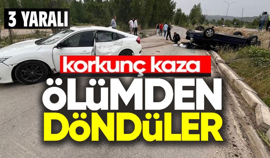 BİLECİK'TE YHT KAVŞAĞINDA TRAFİK KAZASI: 3 YARALI