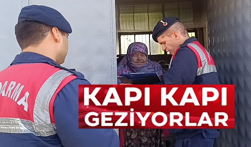 JANDARMADAN KAPI KAPI DOLANDIRICILIK UYARISI