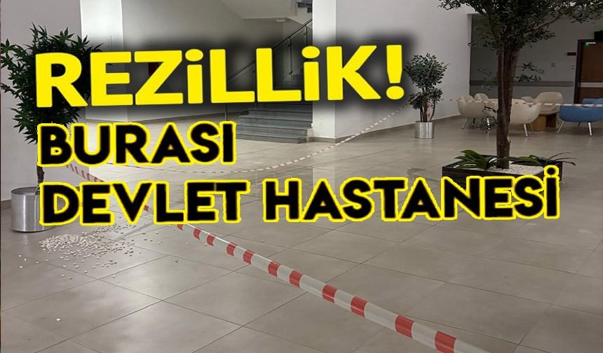 4 YIL ÖNCE AÇILAN HASTANENİN ÇATISI AKIYOR