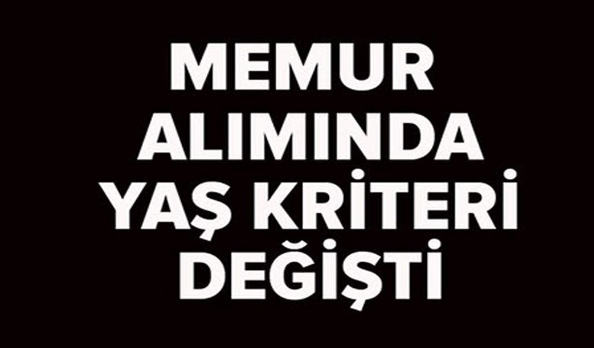 MEMUR ALIMINDA YENİ DÖNEM: