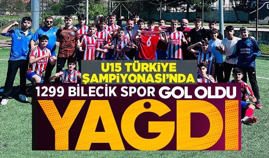 1299 BİLECİK SPOR, UŞAK BÖLMESPOR'A GOL OLDU YAĞDI