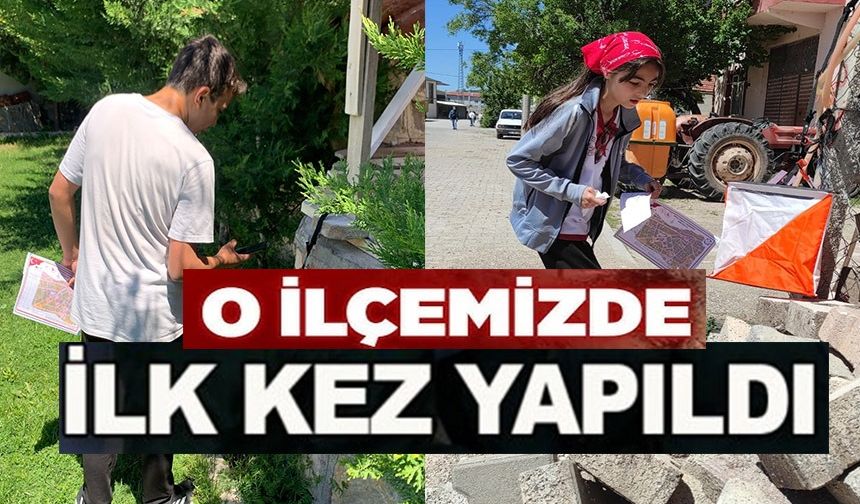 İLK DEFA ORYANTİRİNG YARIŞMASI DÜZENLENDİ