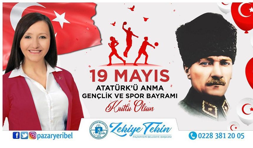 BAŞKAN TEKİN,19 MAYIS ATATÜRK’Ü ANMA GENÇLİK VE SPOR BAYRAMI’NI KUTLADI