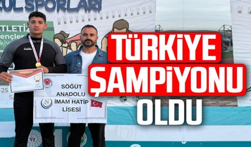 BİLECİKLİ SPORCU TÜRKİYE ŞAMPİYONU OLDU